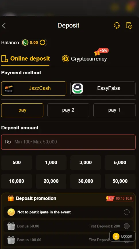 8555bet game deposit image